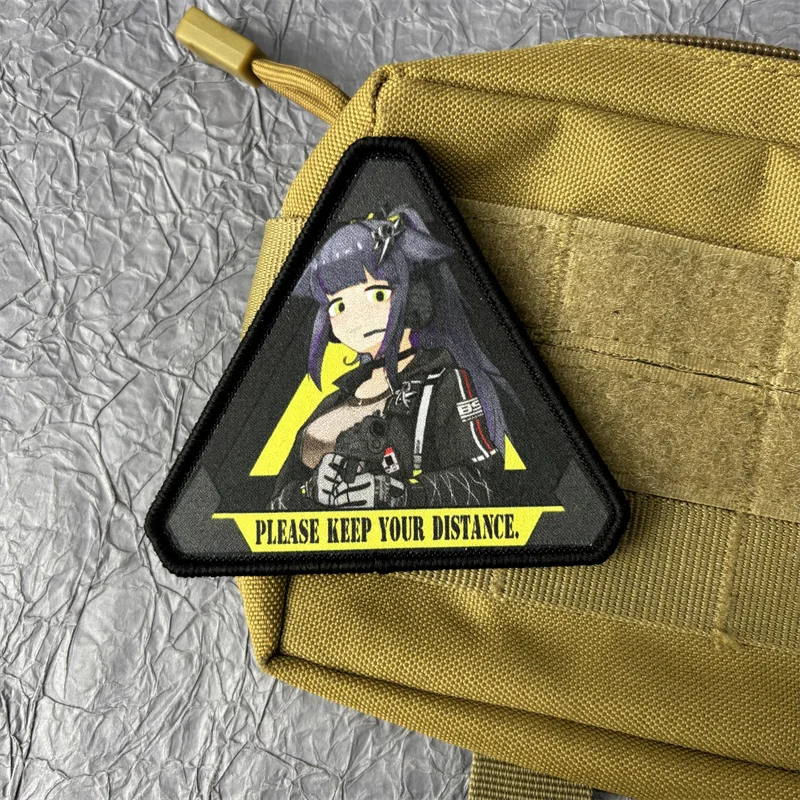 

Anime Girl Print Patch on Clothes Tactical Morale Badge Hook and Loop Military Patches Backpack Sticker Armband