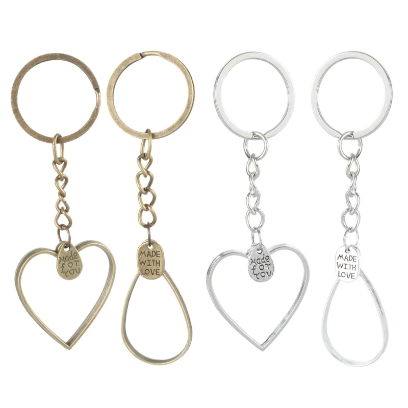 Hollow Key Jewelry Portable Keychain Modern Key Adornment Unisex Key Pendant Alloy Texture Suitable for Home and Office