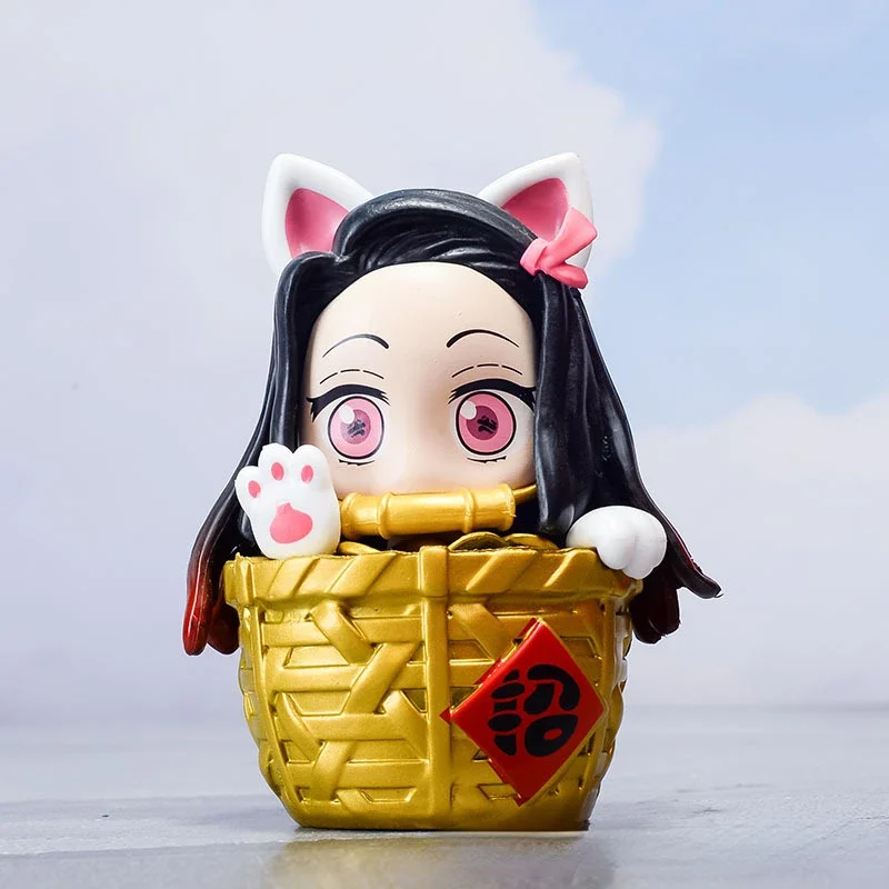 

10CM Demon Slayer: Nezuko Lucky Money Q Version Doll Animation Computer Case Ornament