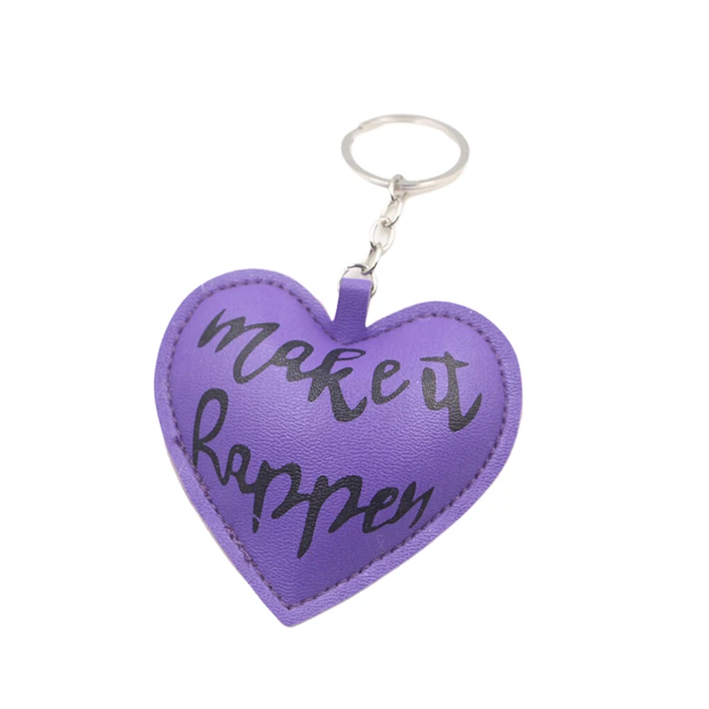 Creative Heart Bag Pendant Mobile Phone Lanyard Colorful Braided Rope Backpack Decor Accessories Cute Red Peach Love Key Holder