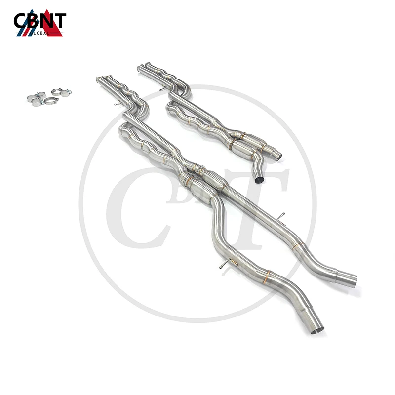 

CBNT for BMW S55 F87 M2C Equal Length Exhaust Middle Pipe with Resonator 2.75inch High Quality SS304 Mid-pipe Exhaust-pipe