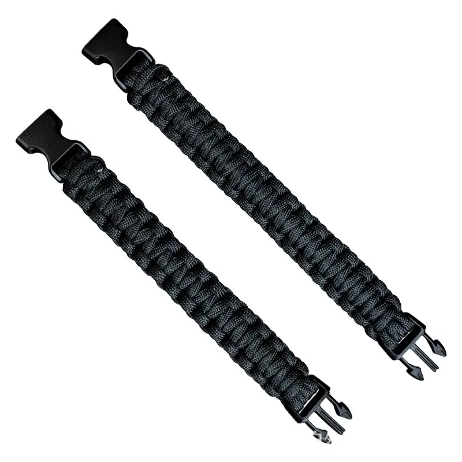 Outdoor Paracord 23cm Adjustable Cobra Weave Camping Multi- Emergency Plaited Escape Survival Bracelet Climbing Tool