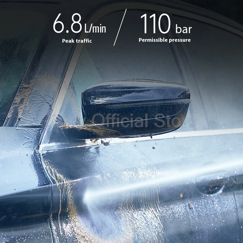 110bar ضغط مدفع المياه 1800 واط النحاس موتور آلة غسل سيارات مع مدخل المياه المزدوج المحمولة المنزل استخدام أداة تنظيف عجب قوية