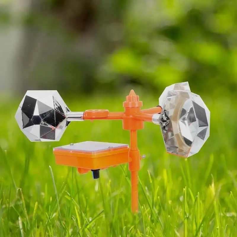 1PC Bird Repeller Pinwheel Shape Reflective Solar Voice Deterrent Tool Outdoor Rock Stickers Durable
