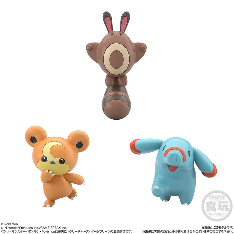 BANDAI Original Pokemon Scarlet jeu d'animation jouet périphérique échelle monde bonbons jouet Johto région 2.0 Figure modèle Collection