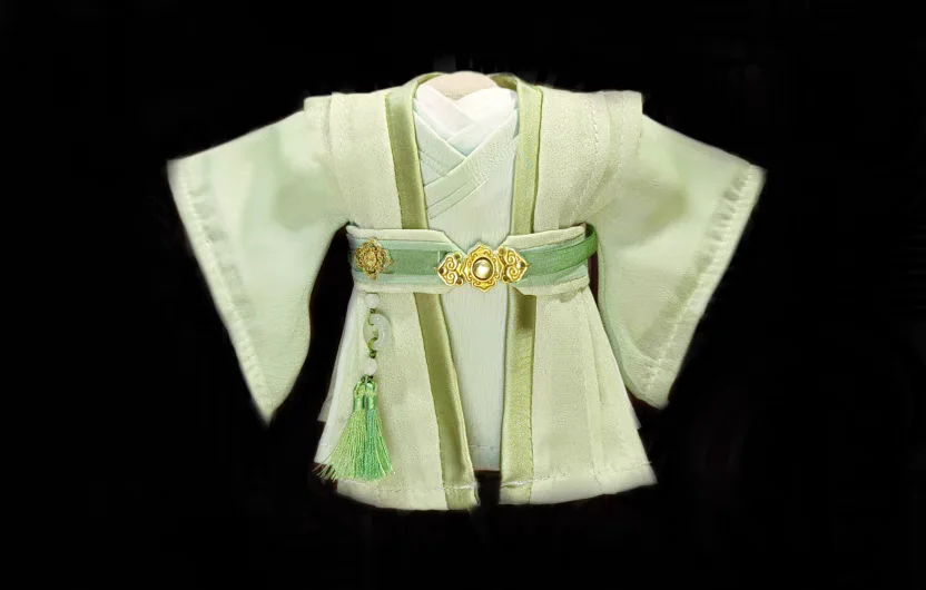 Ancient Costume Green Hanfu Immortal Prince 20cm Plush Doll Doll\'s Clothes Dolls Accessories PR