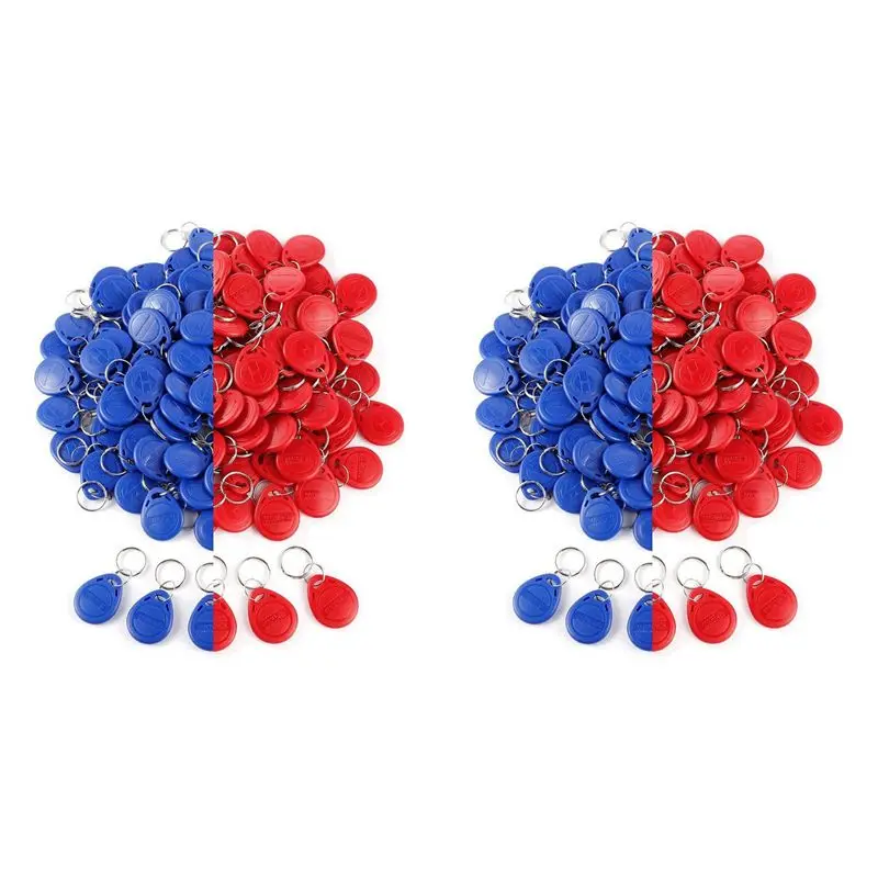 

100Pcs 125 Khz Proximity ID Card RFID Keyfob Access Control Key For Door Entry Access Control System TK4100