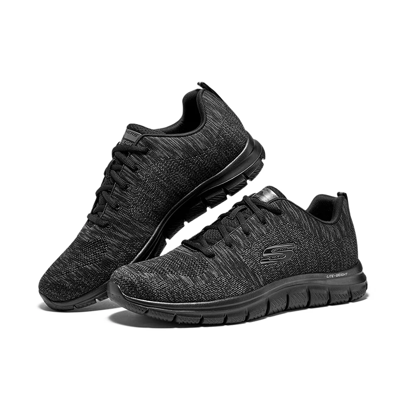 Skechers-Baskets TRACK en maille respirante pour homme, chaussures souples et confortables