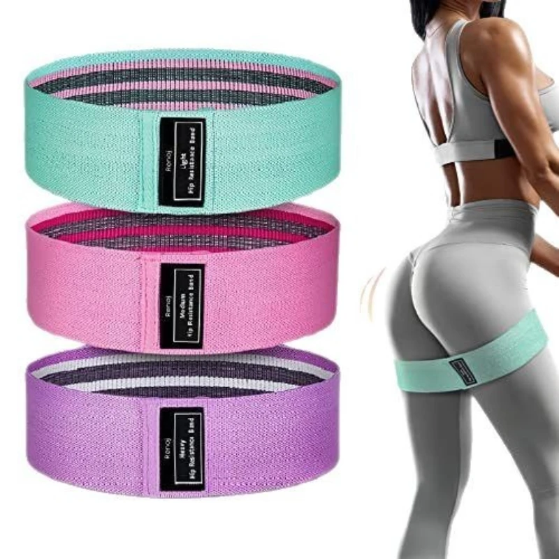 

Pilates Yoga Elastic Resistance Bands, Exercise Stretch Flex Band for Booty and Legs Workout