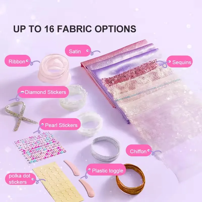 Mideer Kleding Ontwerp Huis DIY Handgemaakte Kunst En Ambacht Naaien Ambacht Voor Kind Mode Prinses Poppenkleertjes Speelgoed Kinderen Meisjes 5Y +