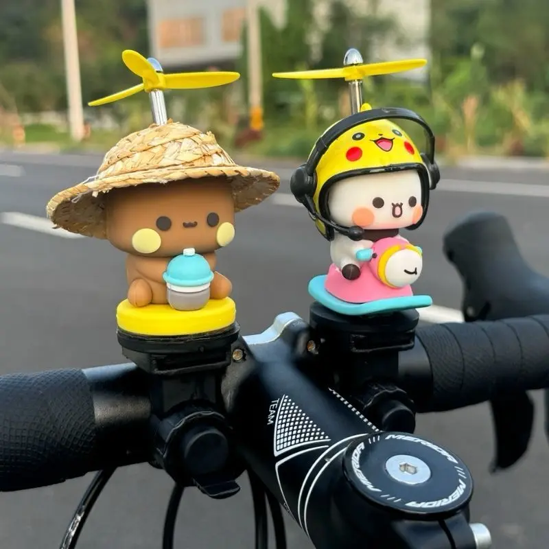 kawaii-panda-bubu-e-yi-er-motocicletas-bicicletas-eletricas-acessorios-decorativos-bonito-anime-bonecas-ornamentos-de-carro-decoracao-brinquedo