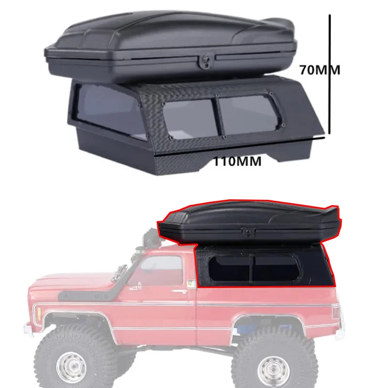 3D Printing Cargo Lid and ABS Suitcase for 1/18 RC Crawler TRX4-M Chevrolet K10 Upgrade