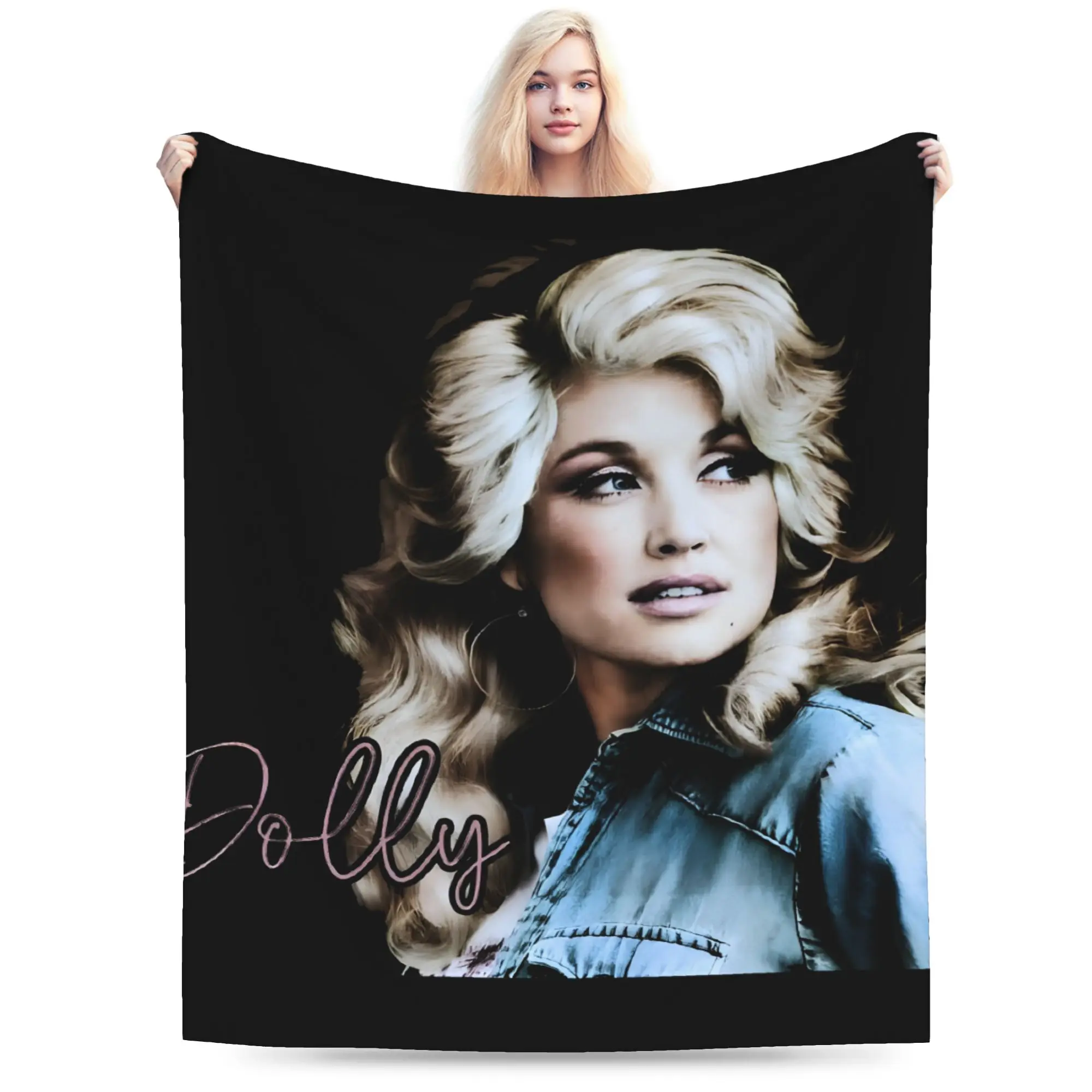Dolly Parton Accessories Blanket Ultra-Soft Coral Fleece Plush  Throw Blankets Relax Plush Thin Quilt