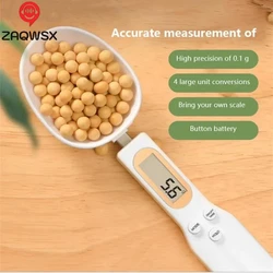 1Pc LCD Digital Measurement Adjustable Weighing Spoon Kitchen Scale Electronic Measuring Spoon Coffee Powder Scale Baking Scale