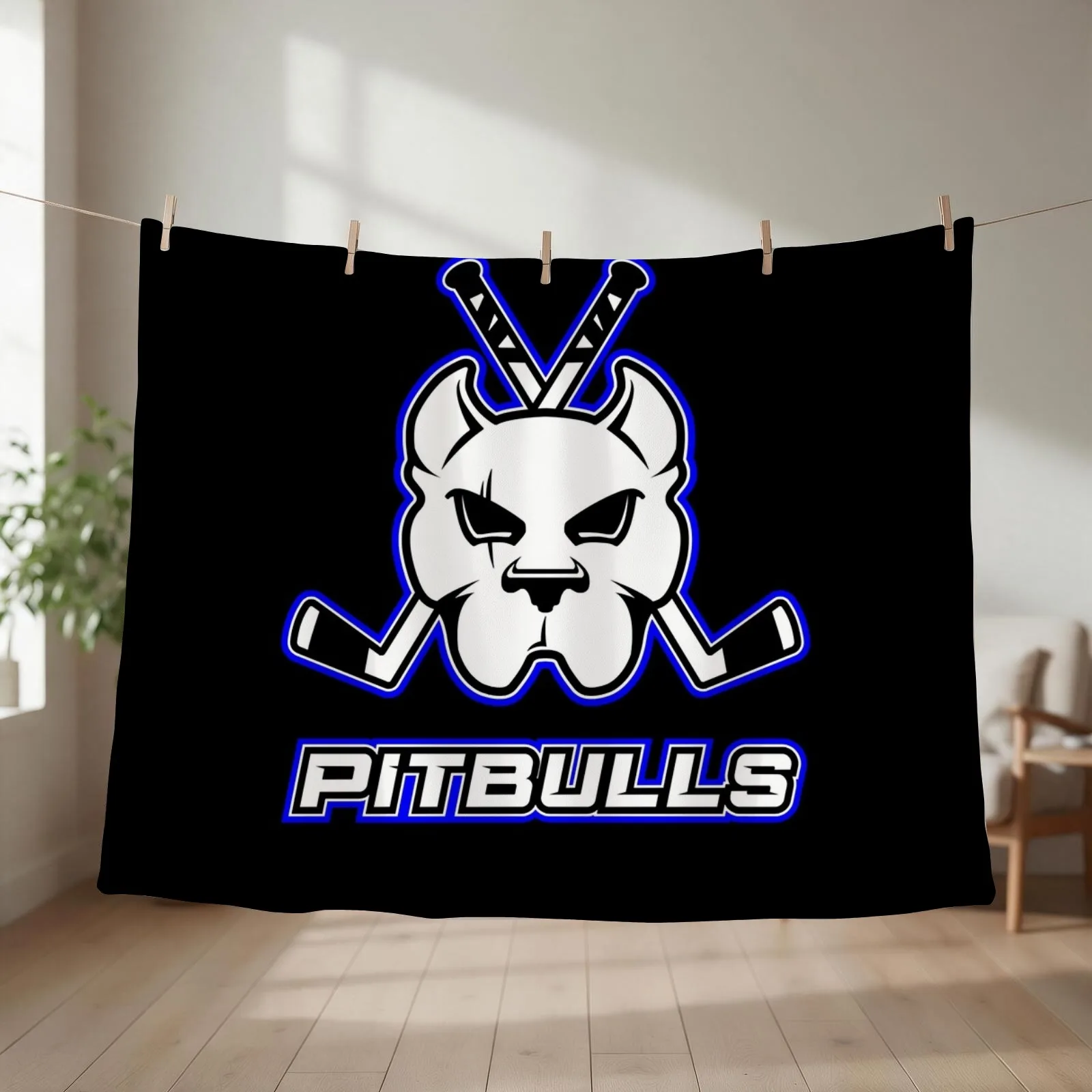 Bristol Pitbulls Throw Blanket Hairy warm for winter Giant Sofa Loose Blankets