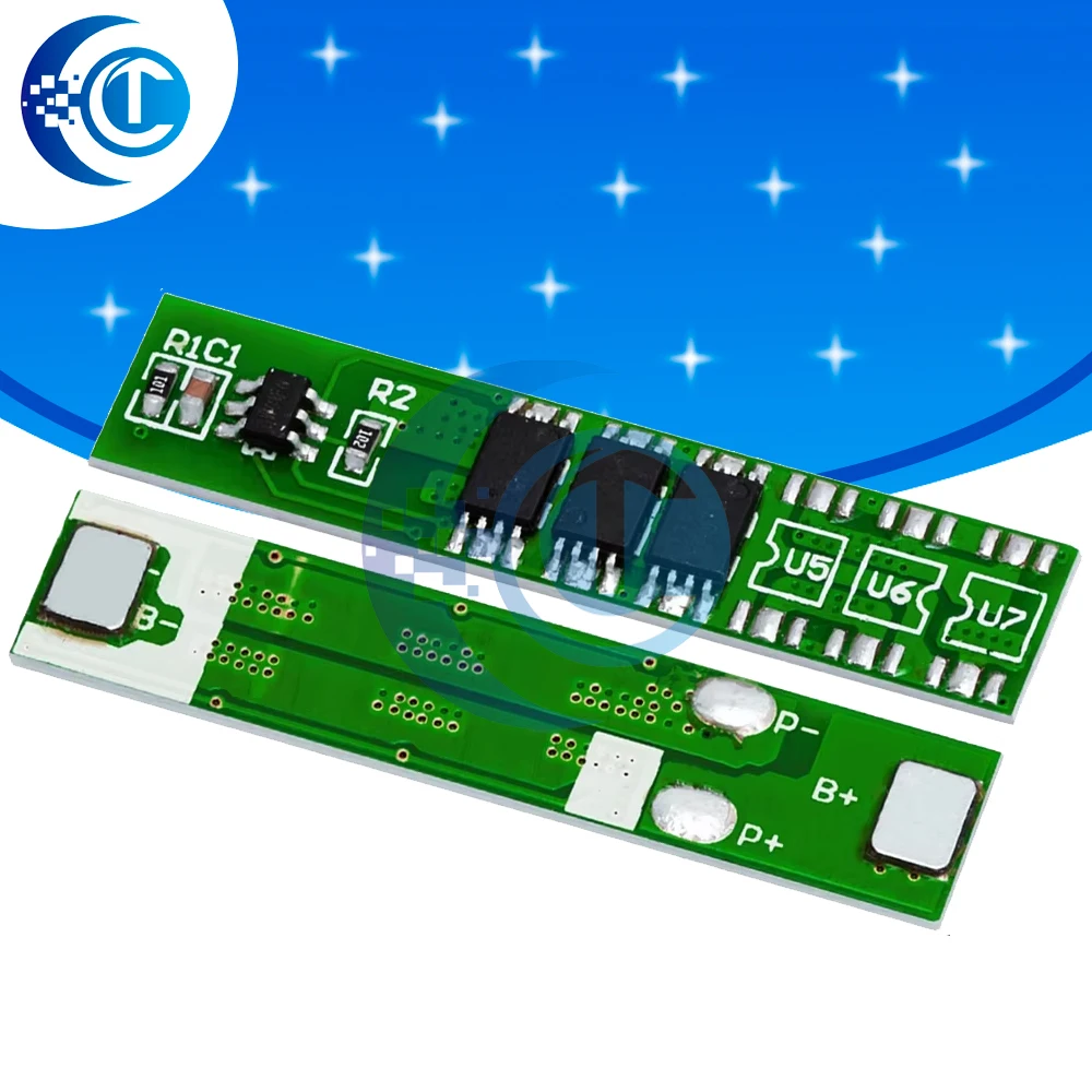 1S 3.7V 5A BMS Protection Board PCM Module for 18650 Li-ion Battery