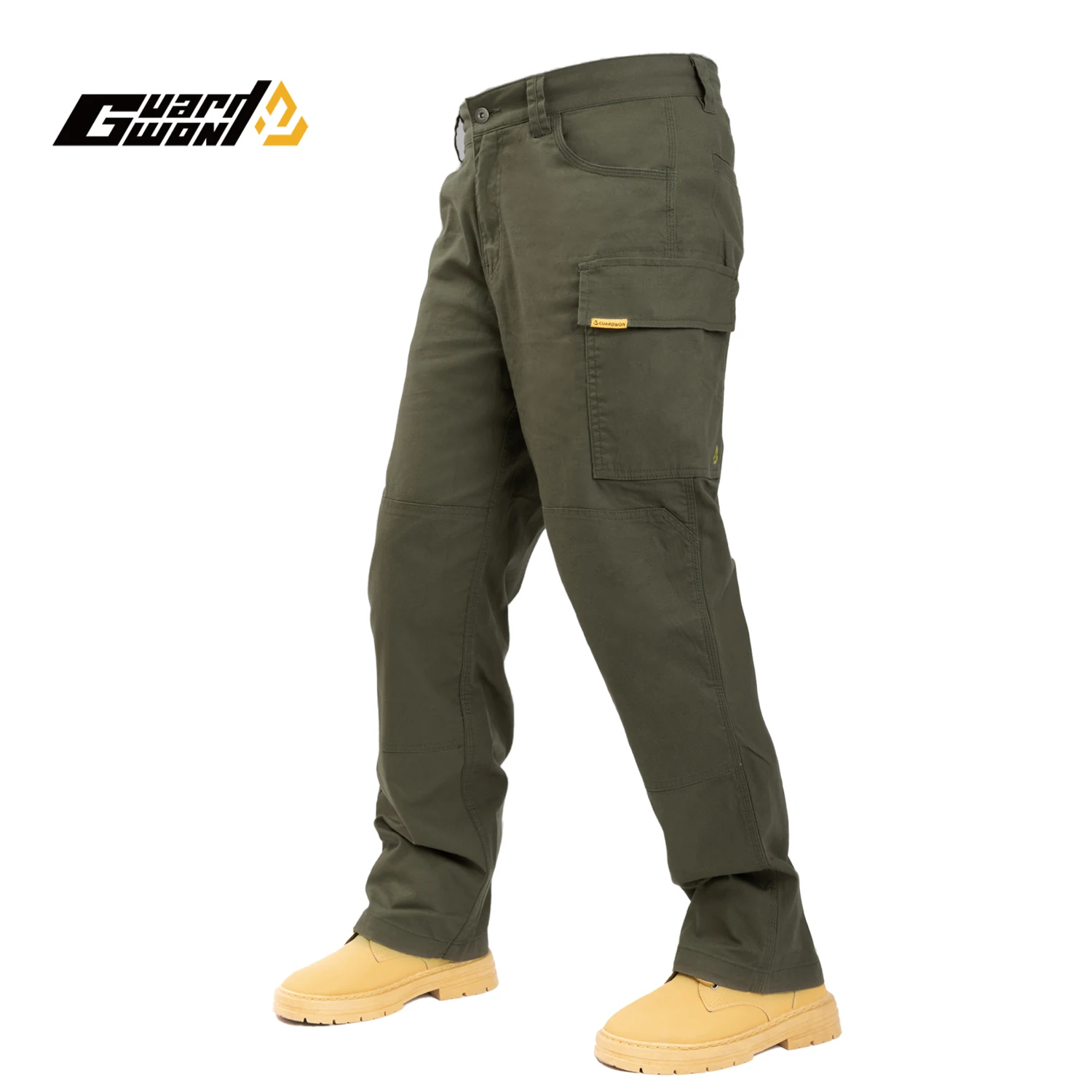 

Men's Straight Leg Canvas Work Pants Loose Fit Casual Multi-Pocket Heavy Duty Durable Outdoor Hiking Tactical Pants Workwear