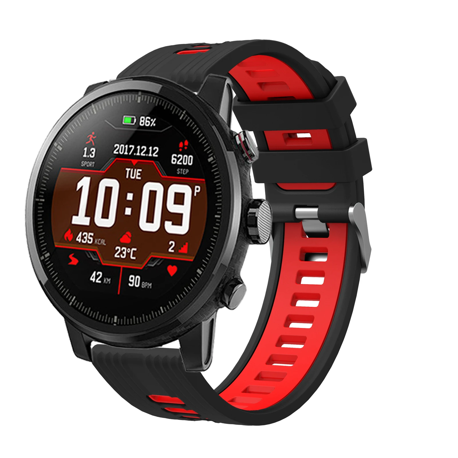 Correa de repuesto de silicona suave para reloj inteligente, accesorios de 22MM para Amazfit Stratos 3, 2, 2s