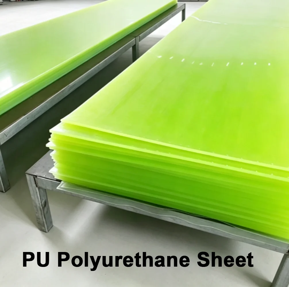 1Pcs PU Polyurethane Sheet Thick 1mm-30mm Elastic Rubber Board Oil Wear Resistant Damping Plate 200x250mm 300x300mm 200x5000mm
