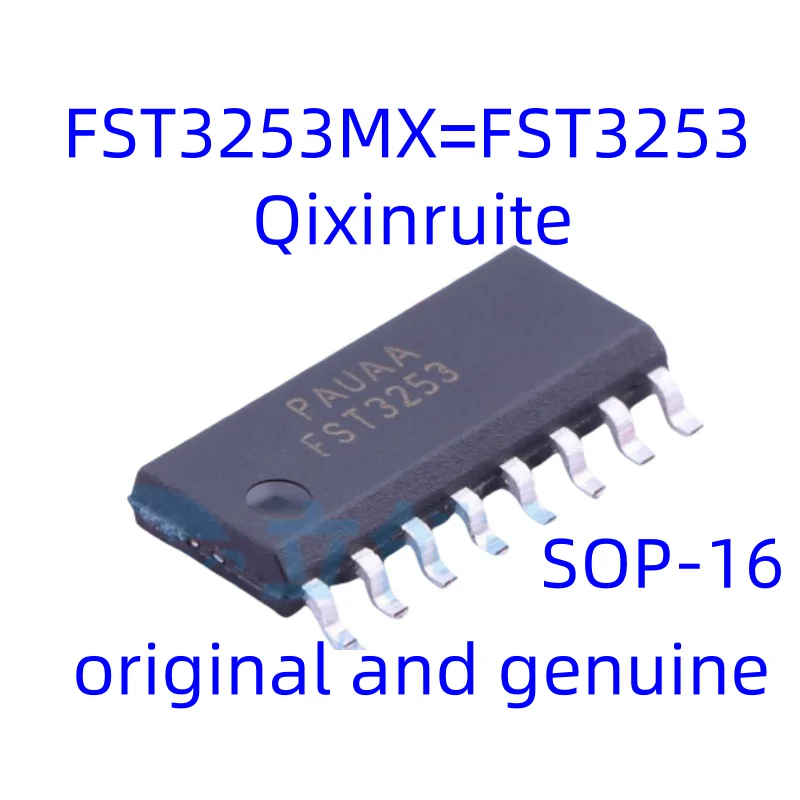 Qixinruite  Brand new original FST3253MX=FST3253 SOIC-16 signal switch/codec/multiplexer IC chip