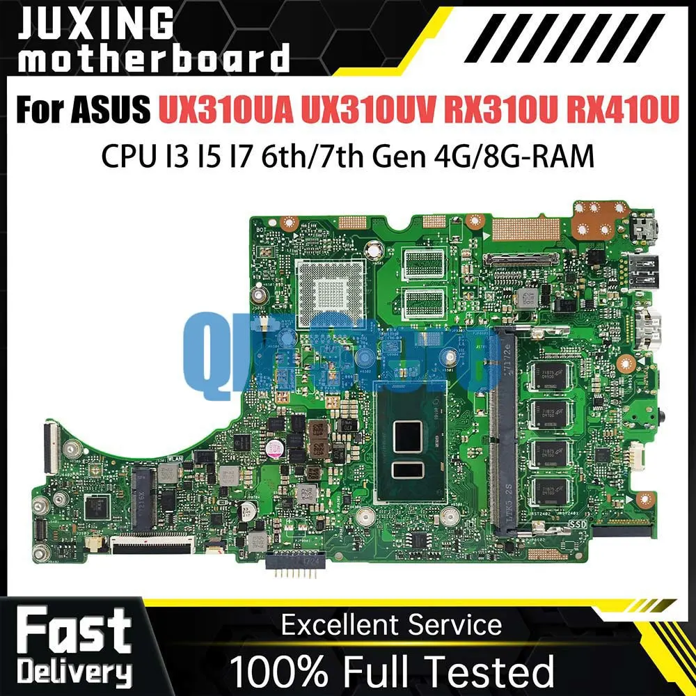 UX310UV Mainboar For ASUS RX310U RX410U UX410UQK UX310UQK UX310UQR UX310UA UX410UA UX410UV Laptop Motherboard i5 i7 8G RAM