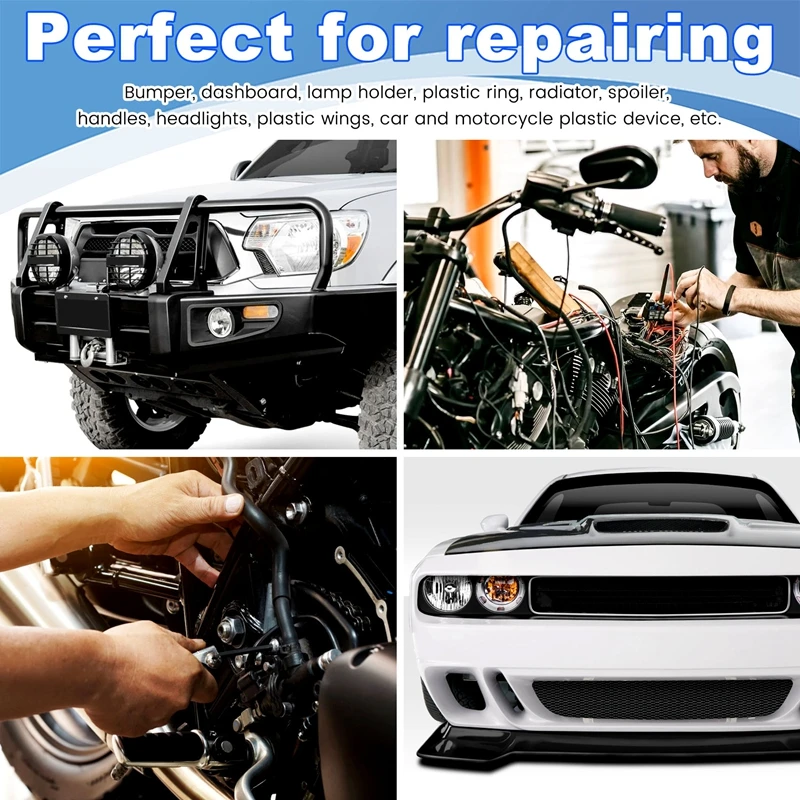 A81M New 70W Hot Stapler Plastic Welding Machine 4 Types Staples Welding Repairing Machine Car Bumper Repair Kit