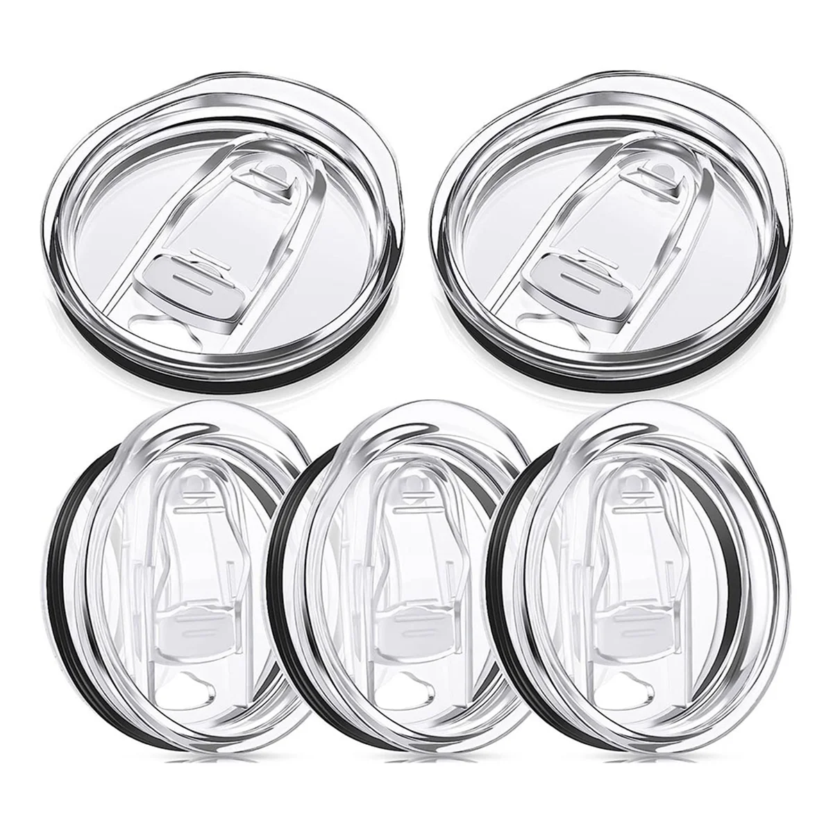 20 Oz Skinny Replacement Lids Tumbler Replacement Lids Plastic Splash Resistant Lids Covers Spill Proof Skinny