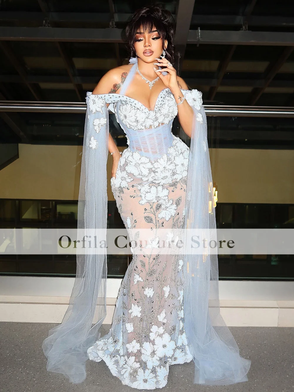 신부를위한 우아한 레이스 인어 웨딩 드레스 홀터넥 아프리카 여성 신부 가운 vestidos elegantes 맞춤형