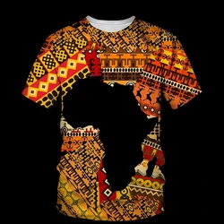 Men Women African T-Shirts Folk Customs Ethnic Style 3D Printed Fashion Oversized Short Sleeve T Shirt Kids Tees Tops Clothing