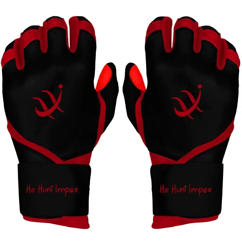 Customized baseball batting gloves custom design softball leather custom logo view 4