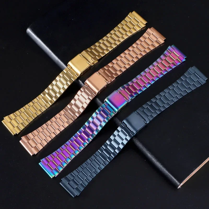 Metal Strap for Casio A159/A158/A105/A168/A169 AE1200/1300/AE500W/F105 Classic Small Square Bracelet  Stainless Steel Watch Band