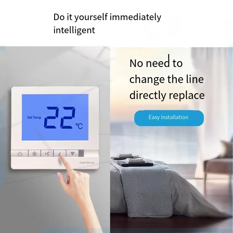 Aqara S2 Thermostat Central Air Conditioning Controller Floor Heating Controller Panel Smart Home Work For Mijia Mi Home APP