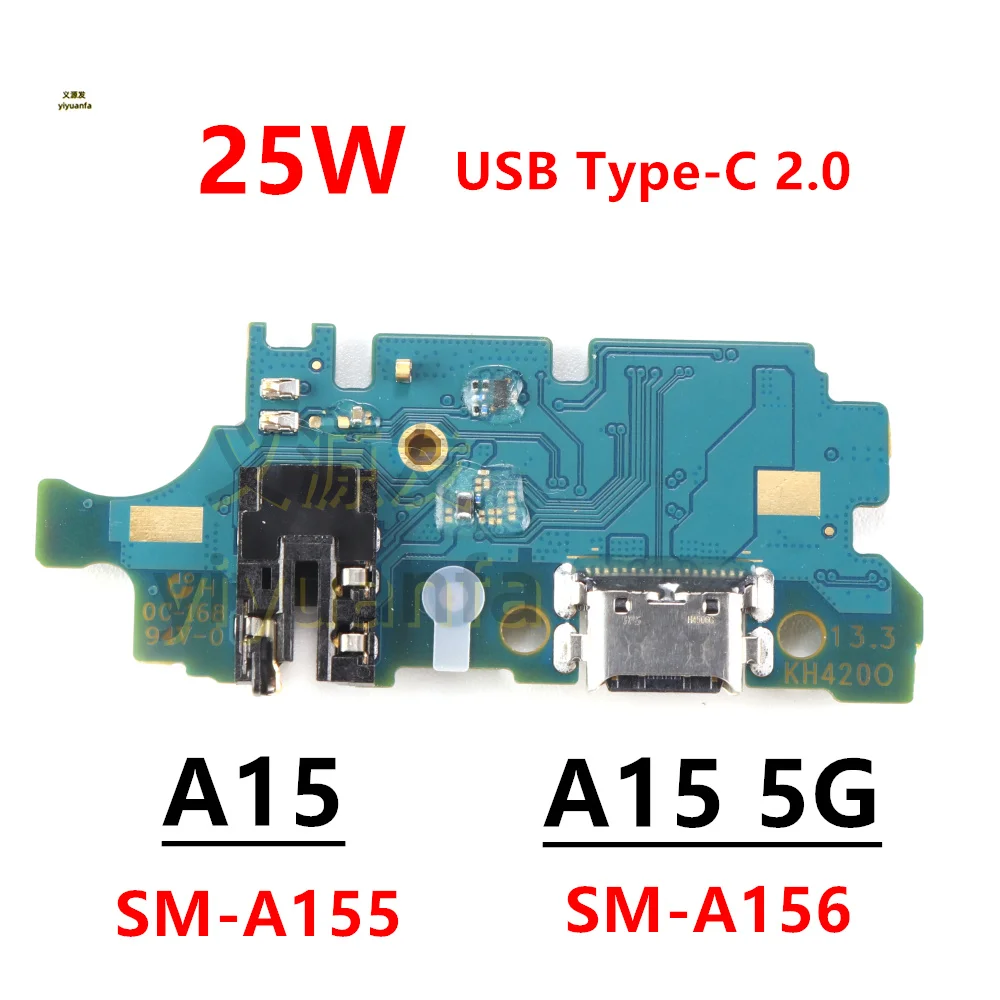 25W Charging Dock For Samsung Galaxy A15 4G 5G SM-A155F A156B A156U A156E Charger Board USB Type-C Port Connector Flex Cable