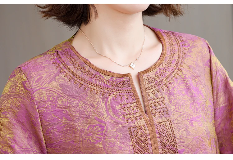 2025 Jacquard Embroidered Floral Silk Midi Dress Summer Women Satin Vintage Luxury Bodycon Prom Elegant Night Party Vestidos