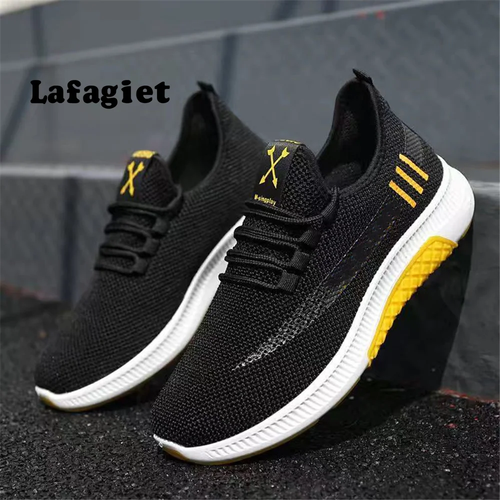 Zapatillas de deporte transpirables para Hombre, zapatos masculinos de alta calidad, color blanco, a la moda, informales, ligeras, para gimnasio y caminar, 2022