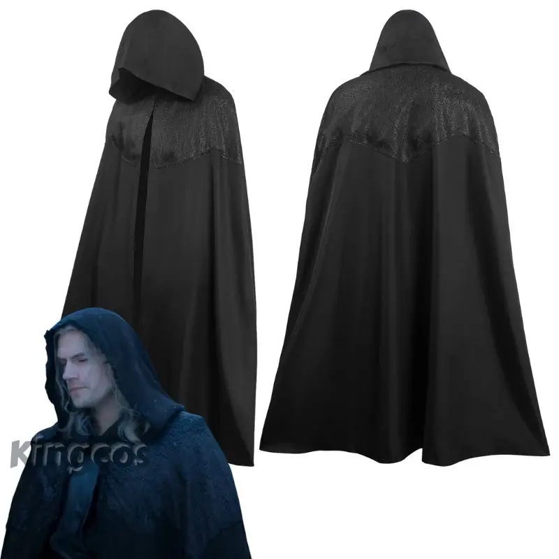 

Geralt of Rivia Cosplay Fantasia Costume Hoodie Cloak Adult Men Uniform Coat Outfits Halloween Carnival Costumes for Adult Man