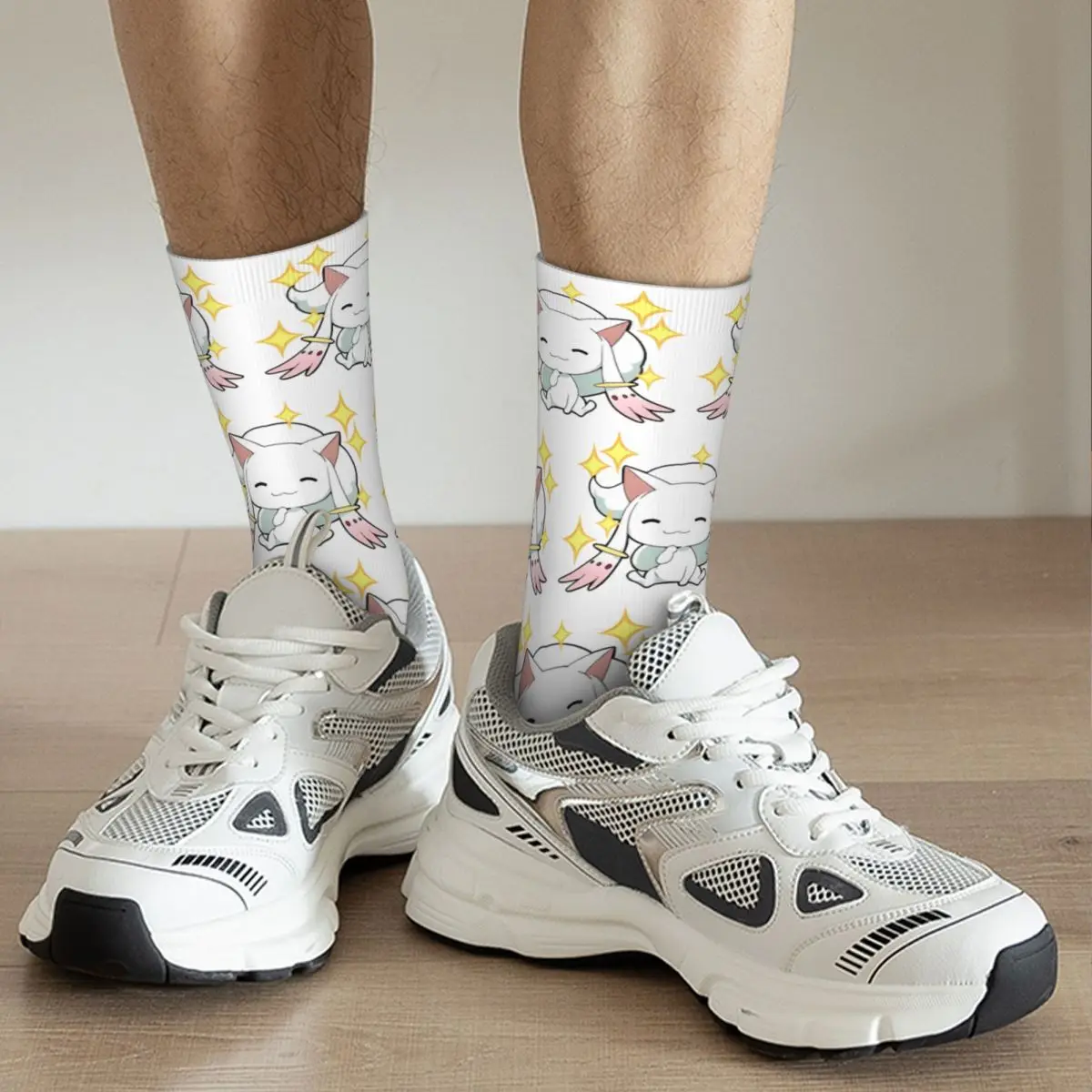 Calcetines divertidos de Kyubey Chibi para hombre, medias acogedoras para Primavera, otoño e invierno, pequeños regalos