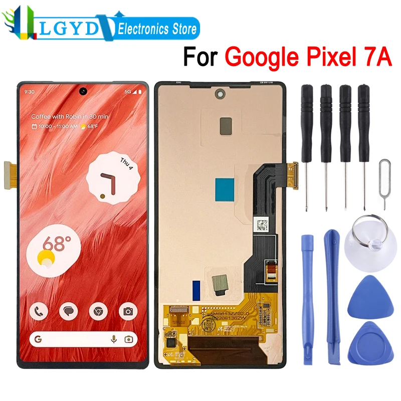 

OLED LCD Screen For Google Pixel 7A GWKK3 GHL1X G0DZQ G82U8 Phone Display with Digitizer Full Assembly Replacement Part