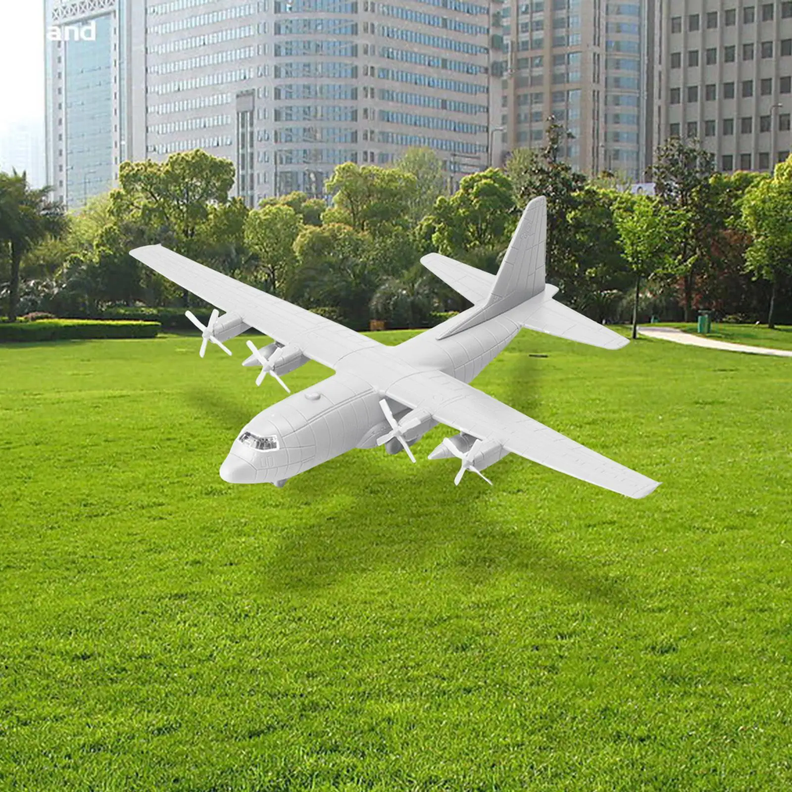 Transport Plane Model Aircraft Toy Miniature with Stand 4D for Decoration