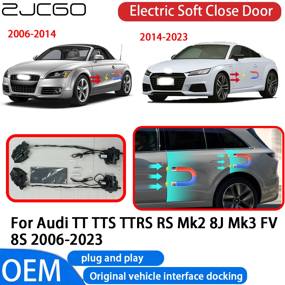 

for Audi TT TTS TTRS RS Mk2 8J Mk3 FV 8S 2006-2023 Car Automatic Electric Soft Close Door Closer System OEM Plug and Play
