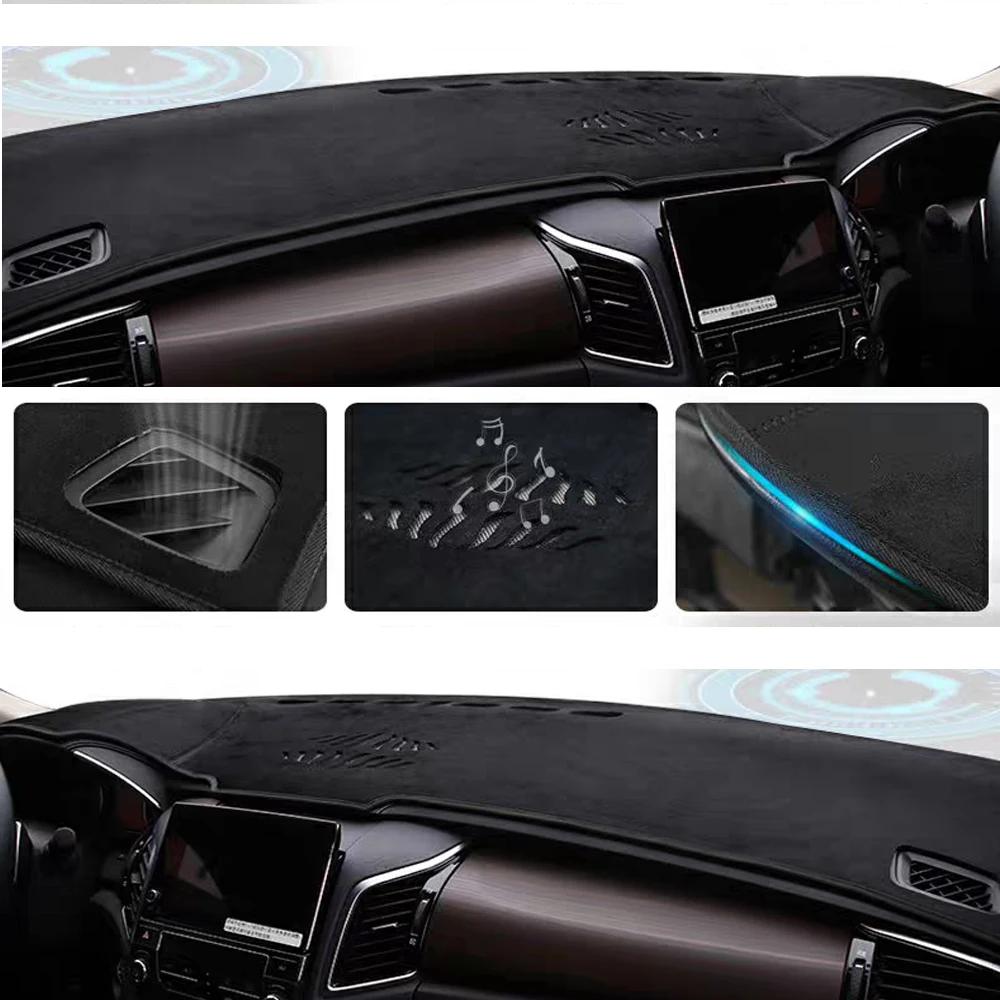 Car Flannel Dash Mat For 2006 - 2015 14 13 12 Mazda CX-9 TB CX9   Accessories Dashboard Cover Protector Carpet Warm Pad Dashmats