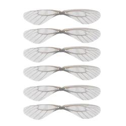 50pcs Charms For Dragonfly Wing Craftswings Jewelry Earrings Decors Fairy Making Butterflies Fake Pendant Handmade