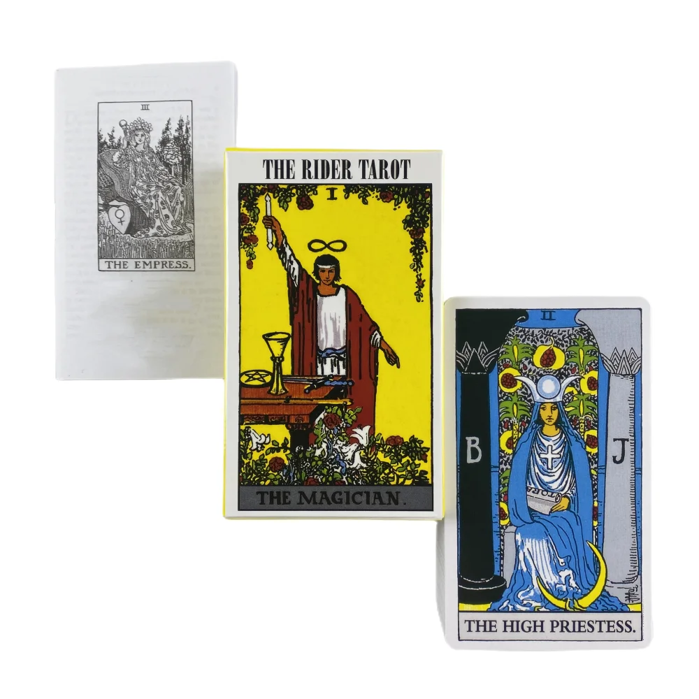 The Rider Tarot Cards A 78 Deck With Paper Guidebook Oracle English Divination Edition Borad Playing Games