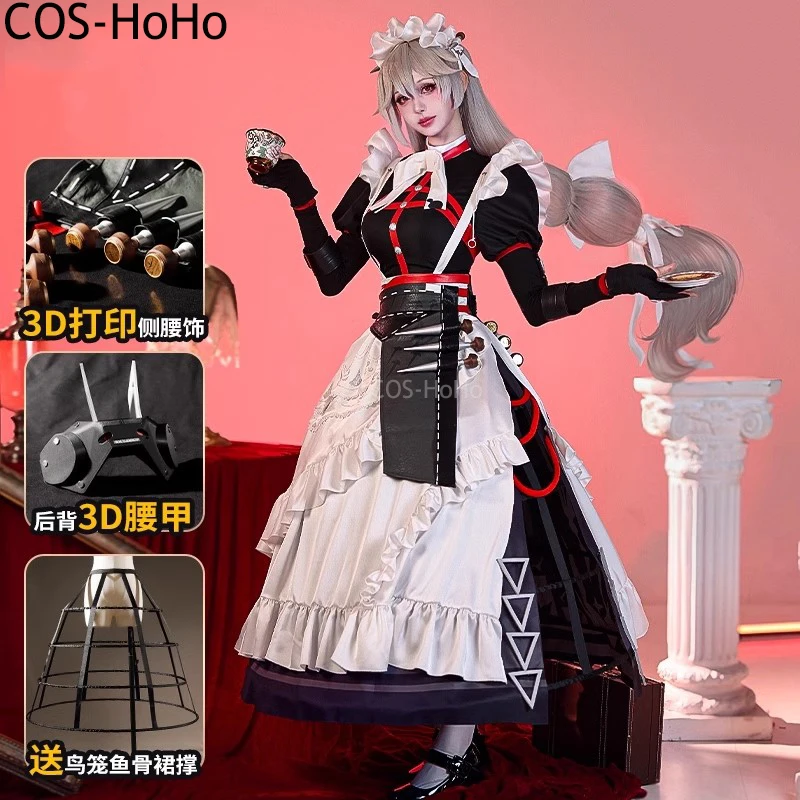 

COS-HoHo Zenless Zone Zero Alexandrina Себастьян Виктории Платье горничной для домашнего хозяйства игровой костюм великолепный женский костюм для косплея
