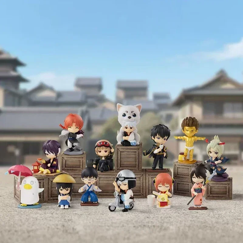 

POP MART Gintama: Серия «Добро пожаловать в Йорозуя» — Загадочная коробка-сюрприз с аниме-фигурками, милыми коллекционными куклами и украшениями (сумка-сюрприз)