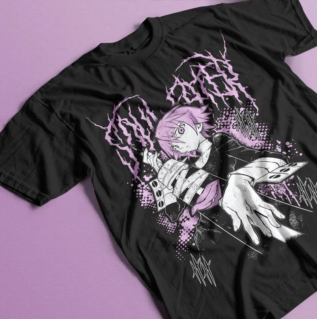 Camiseta Crona de Animação Japonesa Soul Eater Death The Kid, Presente de Ano Novo 2026, Promoção Imperdível, Todos os Tamanhos