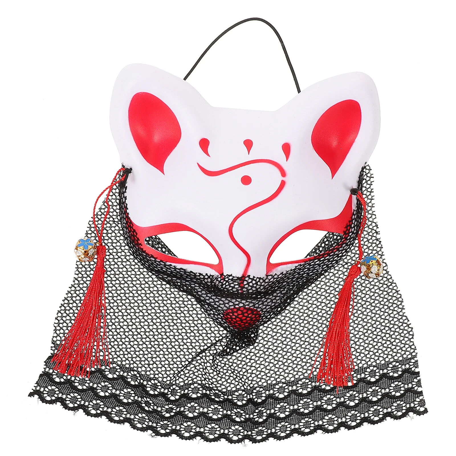 

Lace Cat Face Mask Fox Half Masks for Cosplay Costume Decorative Carnival Makeup Foxes Prop Accessory
