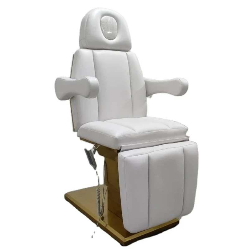 facial leather black  white base leather salon luxury spa 3 4 motors CE lash electric massage table furniture modern beauty bed