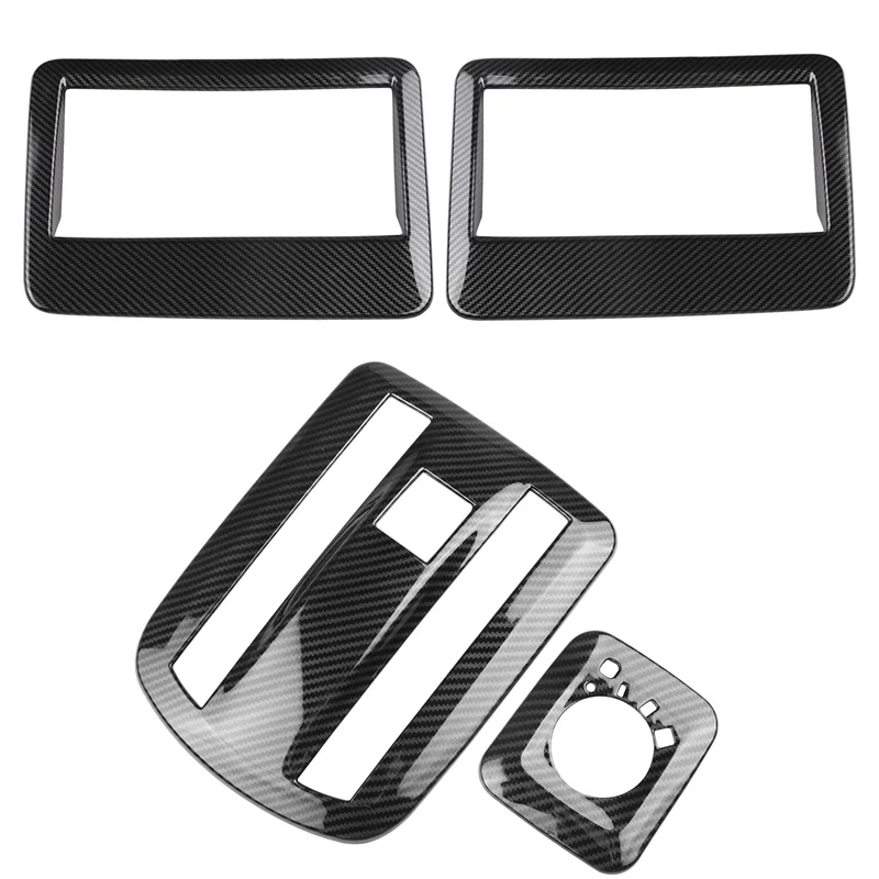 For TOYOTA VELOZ AVANZA 2022 2023 Carbon Fiber Car Roof Air Outlet Frame Reading Light Lamp Cover Trim Sticker