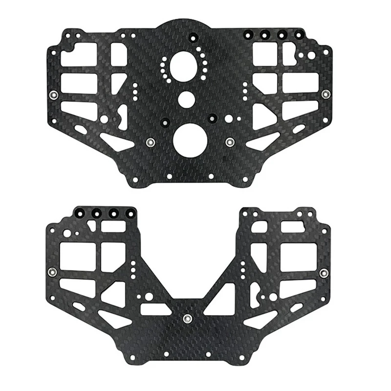 Carbon Fiber Center Gearbox Guard Plate For Losi LMT 4WD Solid Axle Monster Truck 1/8 RC Car Upgrade Parts Accessories